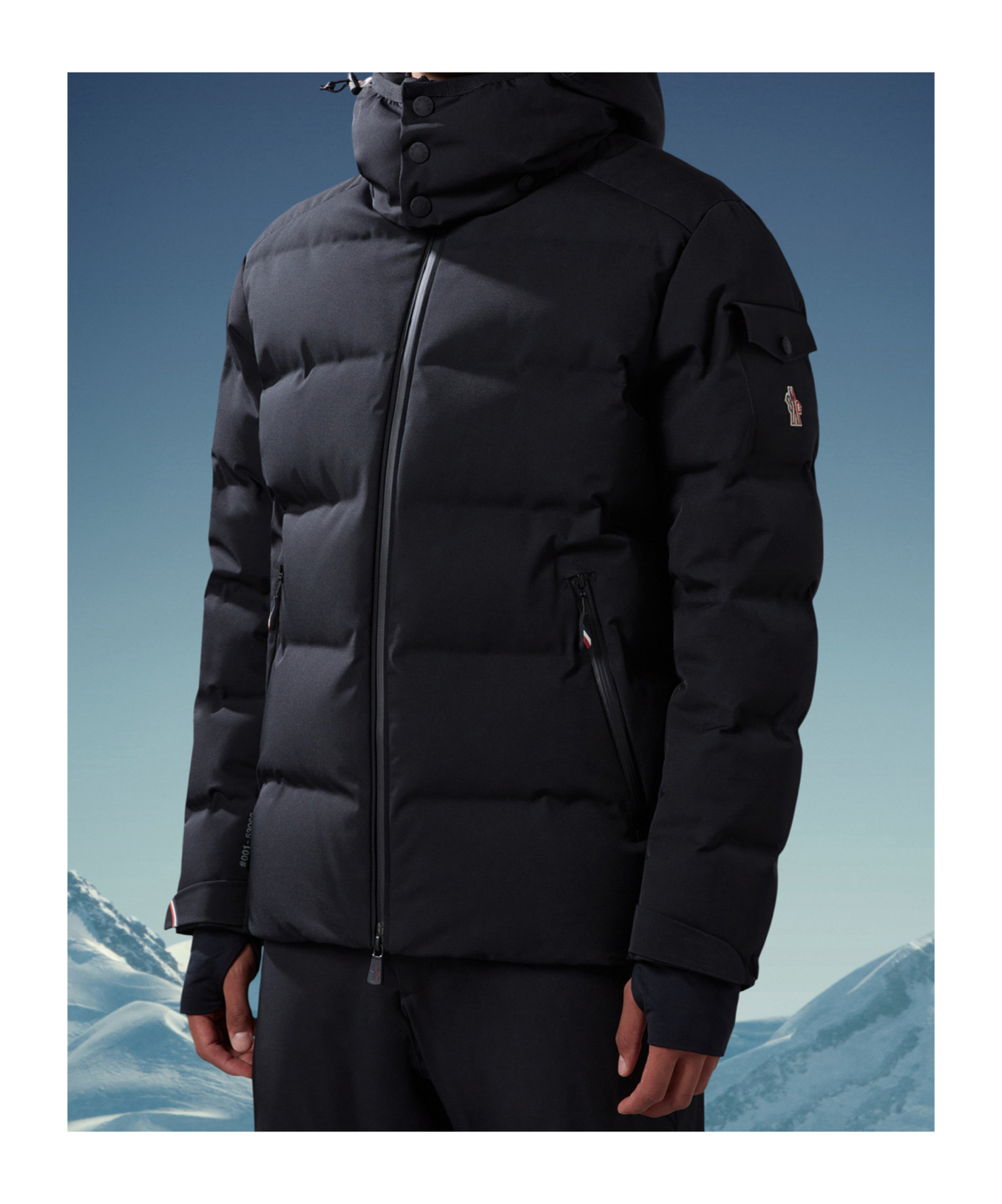 Moncler Montgetech Ski Down Jacket With Hood In Black
