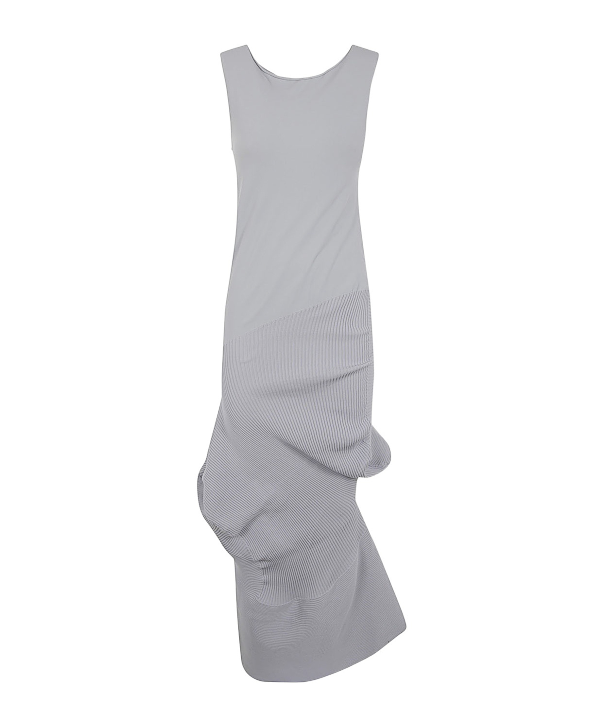 Shop Issey Miyake Emerge Maxi Dress In Gray