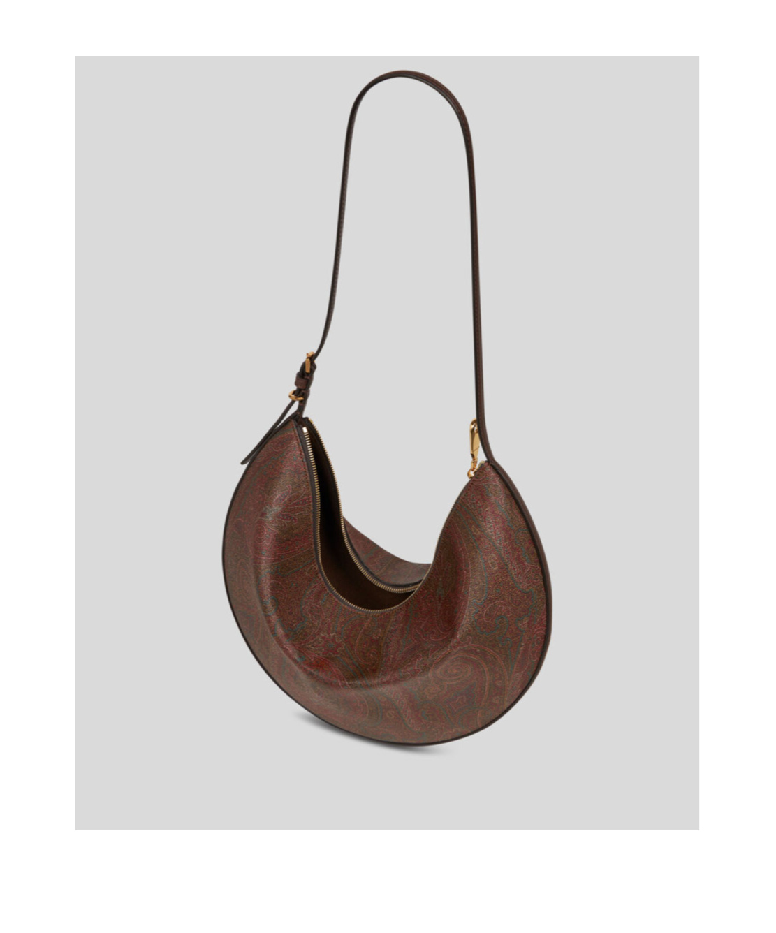 Etro Hobo Essential Small Shoulder Bag In Brown