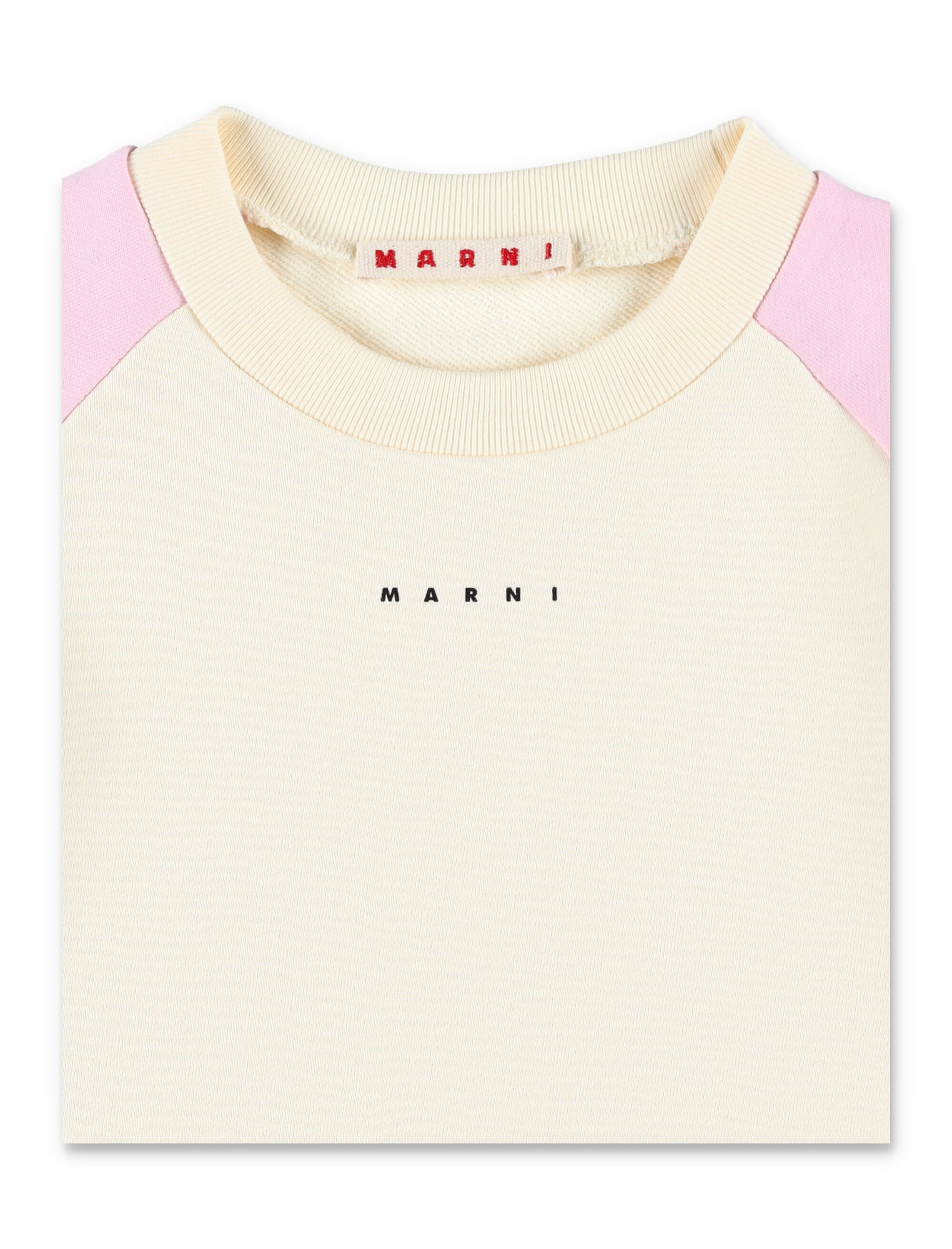 Marni Colorblock Crewneck Sweatshirt In White