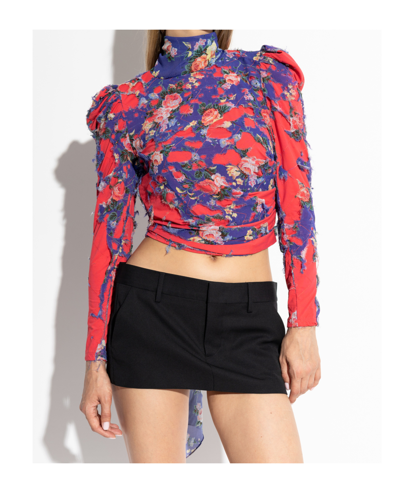 Diesel Printed Blouse In Red