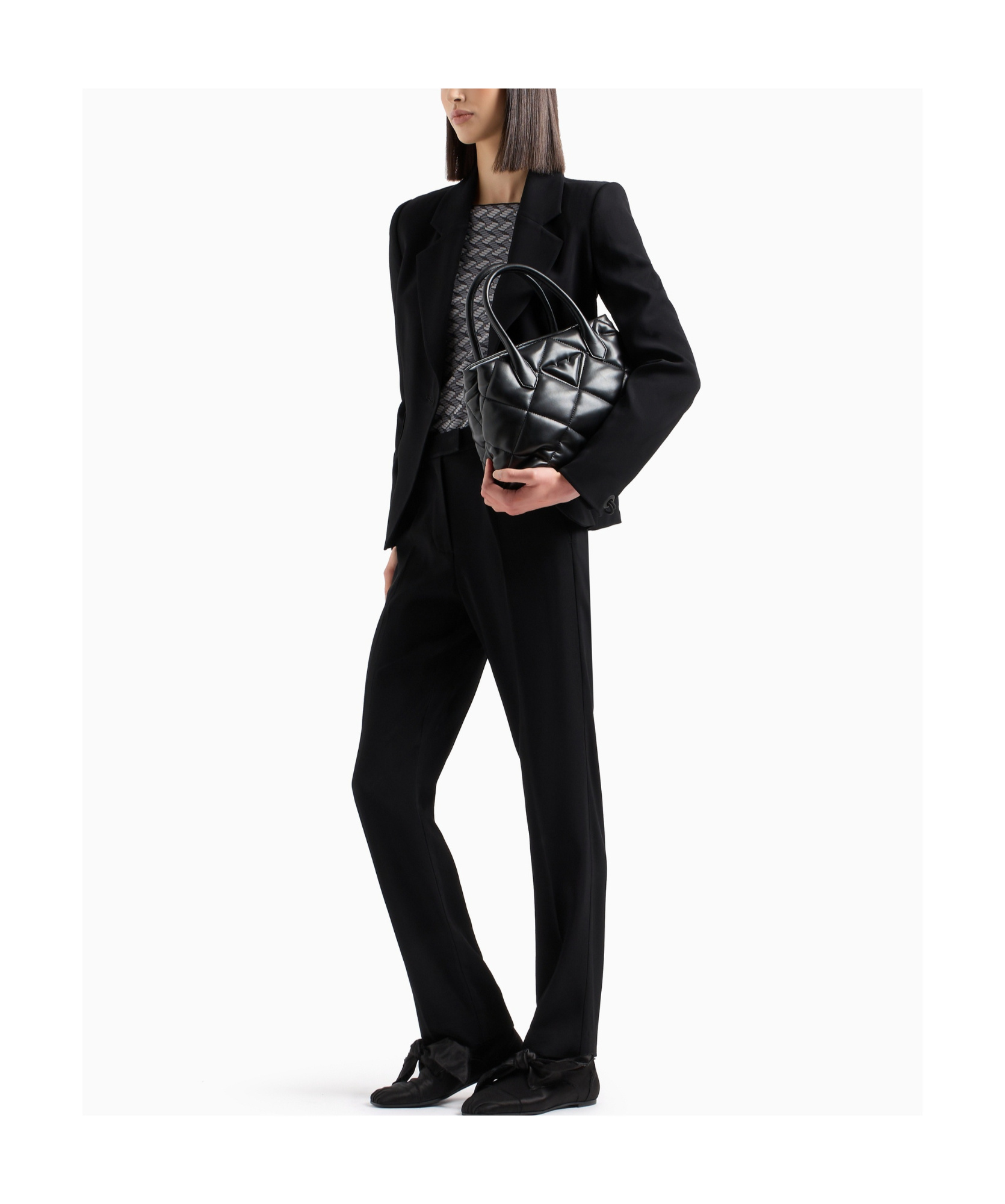 EMPORIO ARMANI FLAT COLLAR SUIT COAT