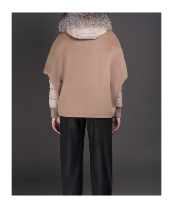 Moorer Hooded Down Jacket In Brown