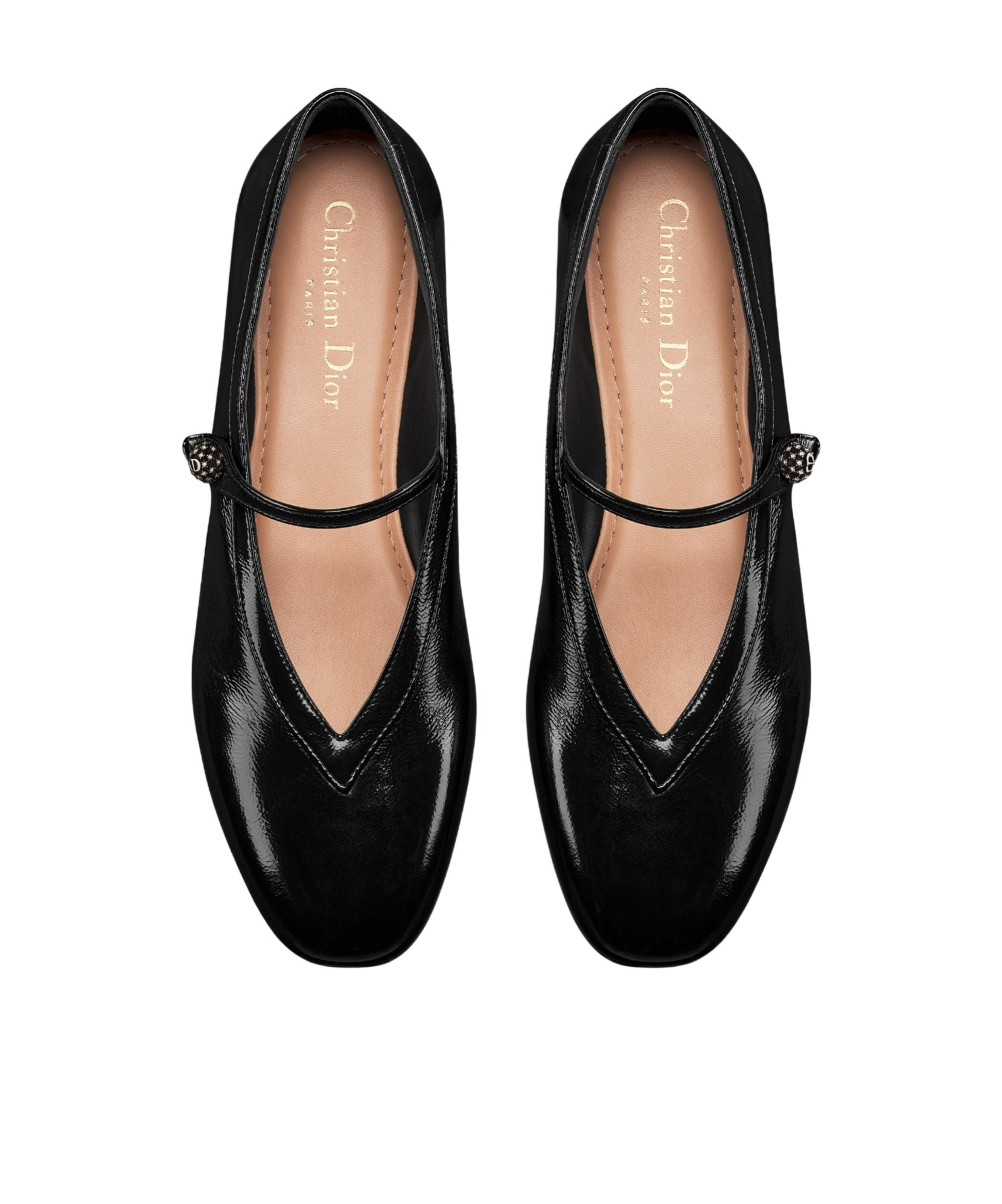 Dior New Ballet Flat In Black