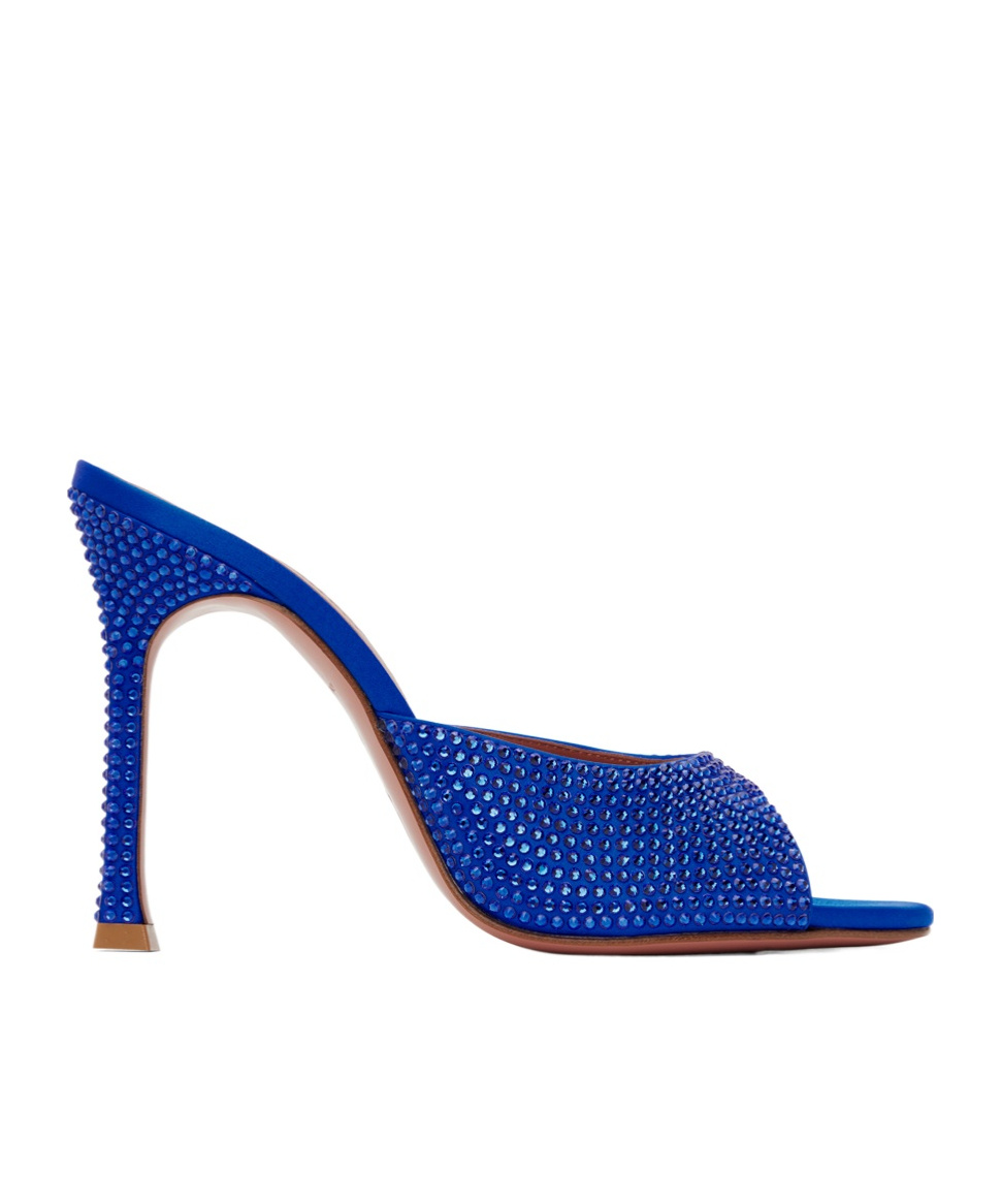 AMINA MUADDI ALEXA CRYSTAL SLIPPER CRYSTAL HIGH-HEELED SANDALS