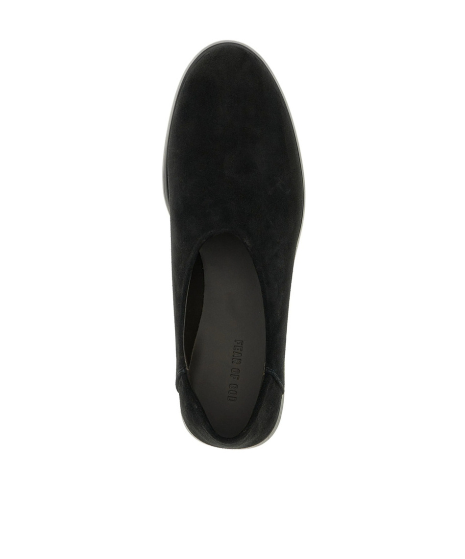 Fear Of God Suede Slip On Flat Sole Loafers In Black