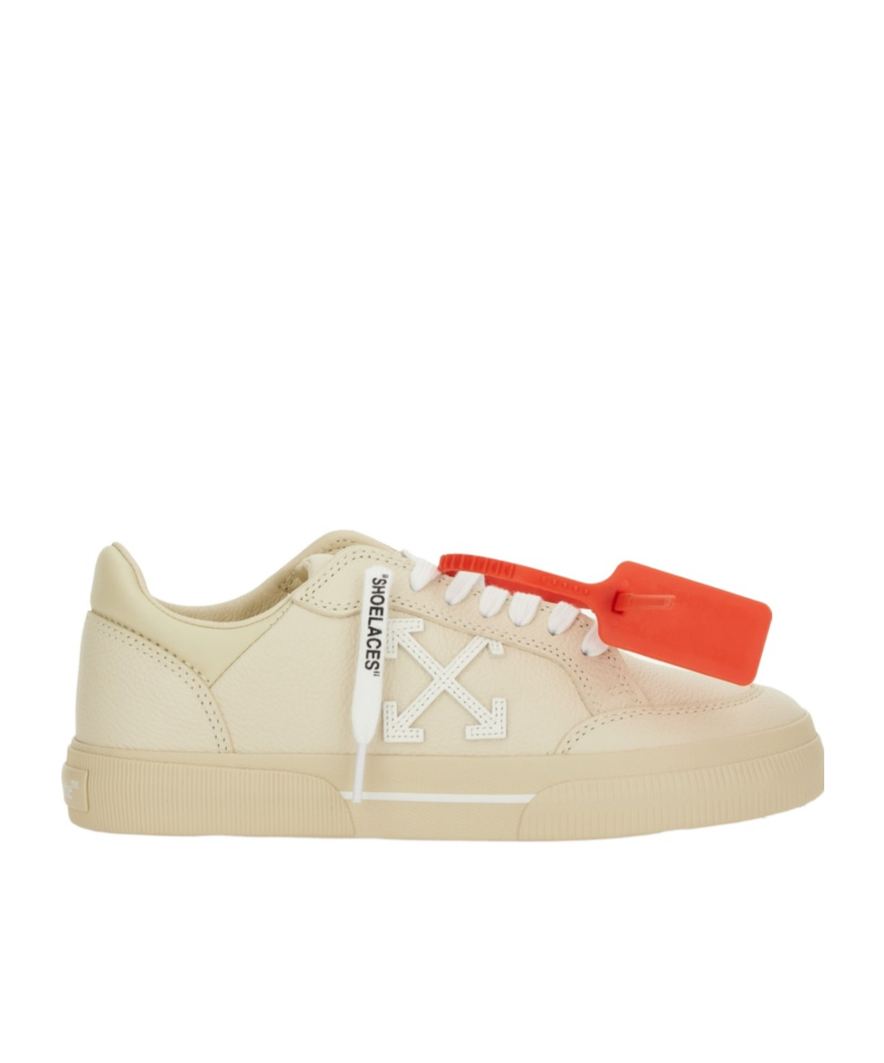 Off-white "low Vulcanized" Sneaker In Brown