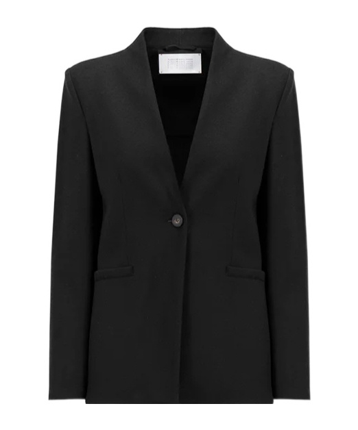 Harris Wharf London Single-breasted Merino-wool Blazer In Black