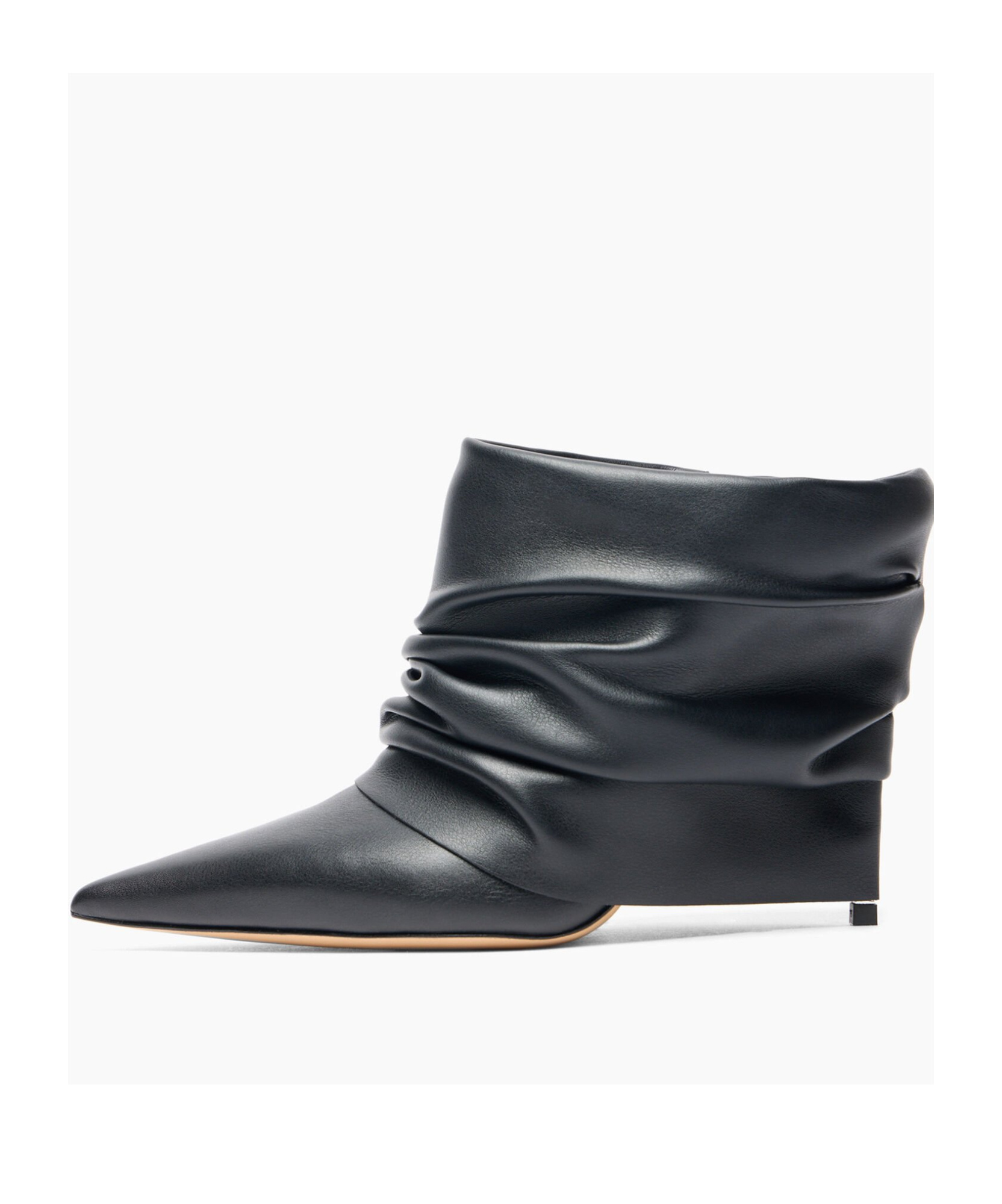 Casadei Pointed Short Boots In Black