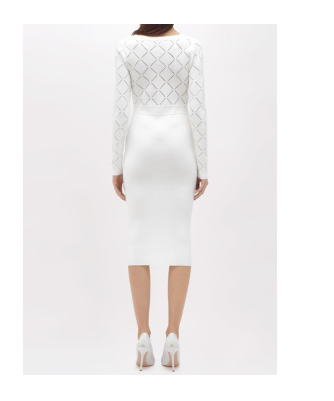 Blugirl Long-sleeved Dress In White