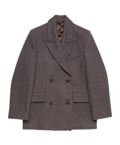 Acne Studios Raw-cut Blazer In Black