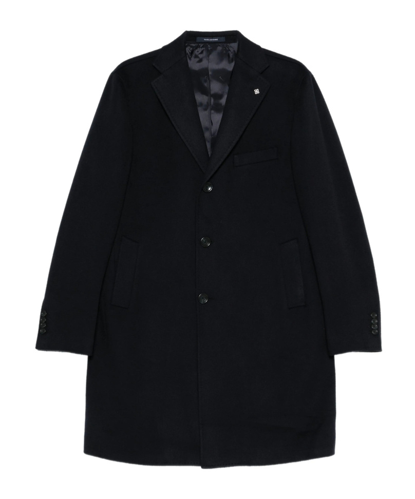 Tagliatore Single-breasted Coat In Black