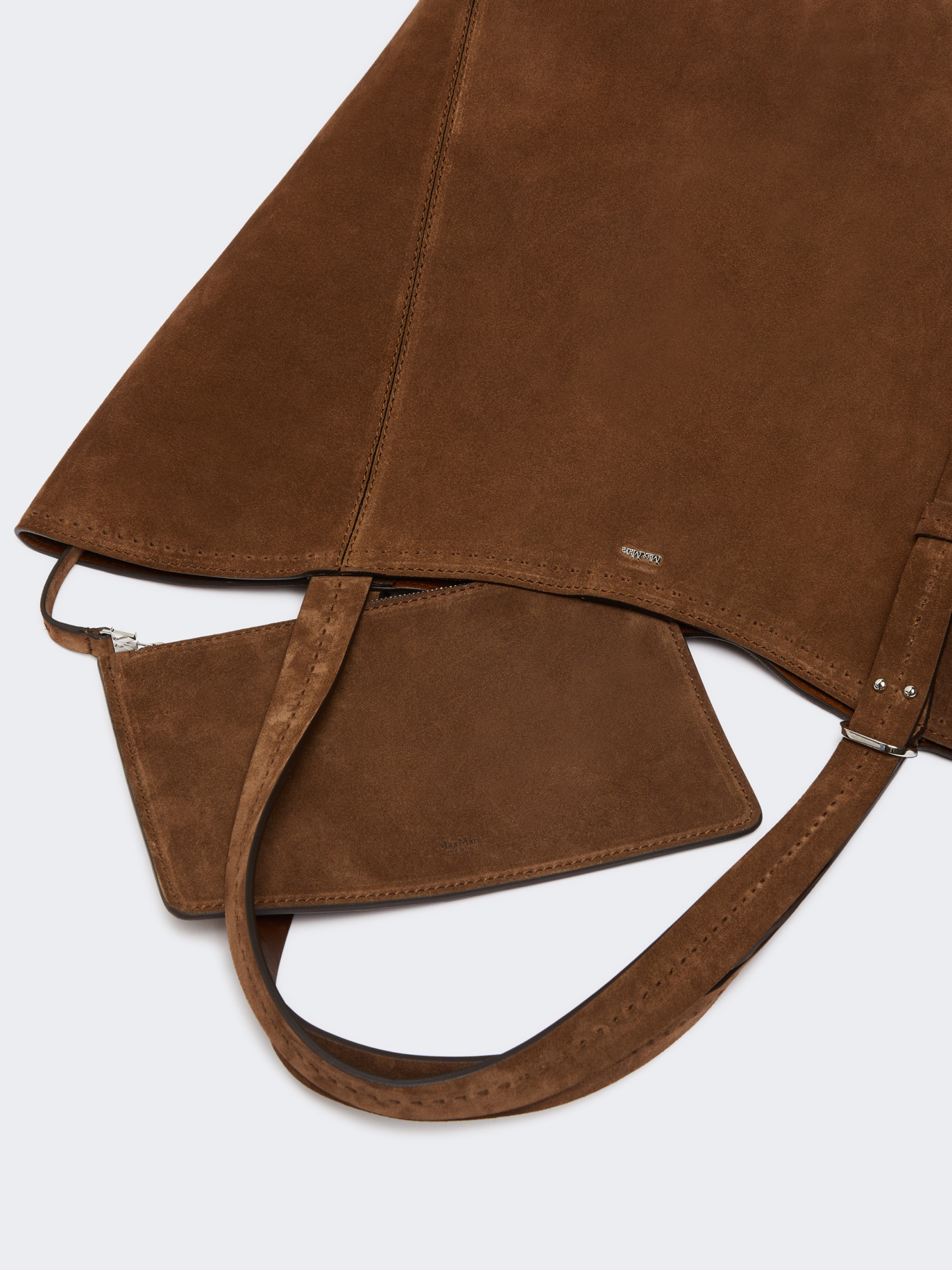 Max Mara Split Leather Archetipo Handbag In Brown