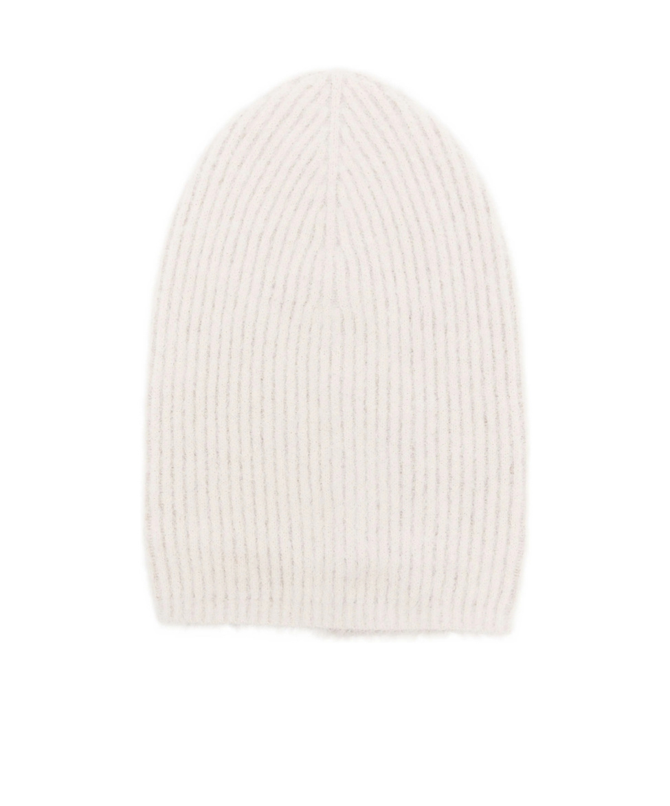 Uma Wang Ribbed Beanie In White