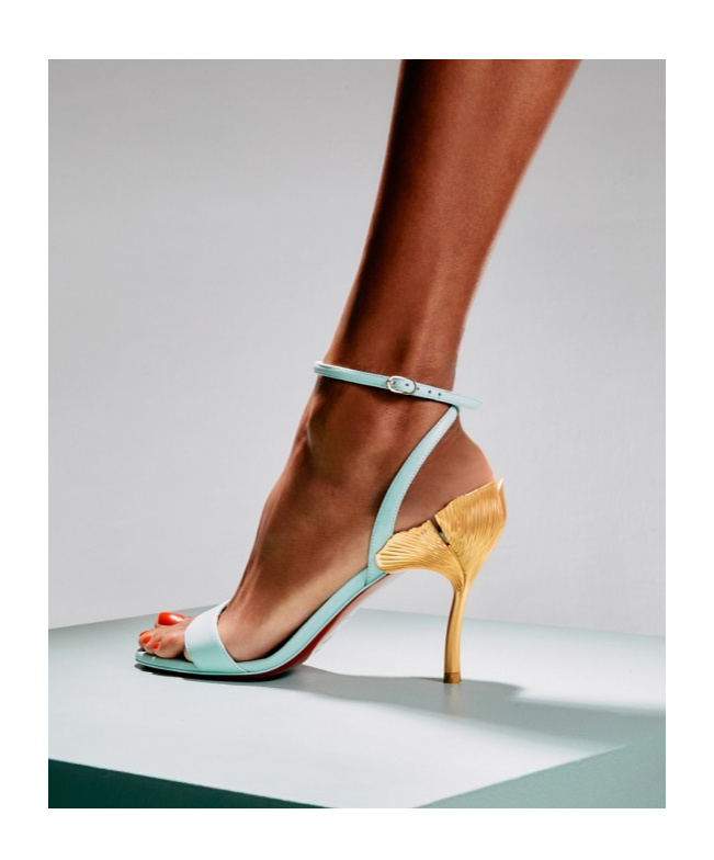 Christian Louboutin Ginko Girl High-heeled Sandals In Green
