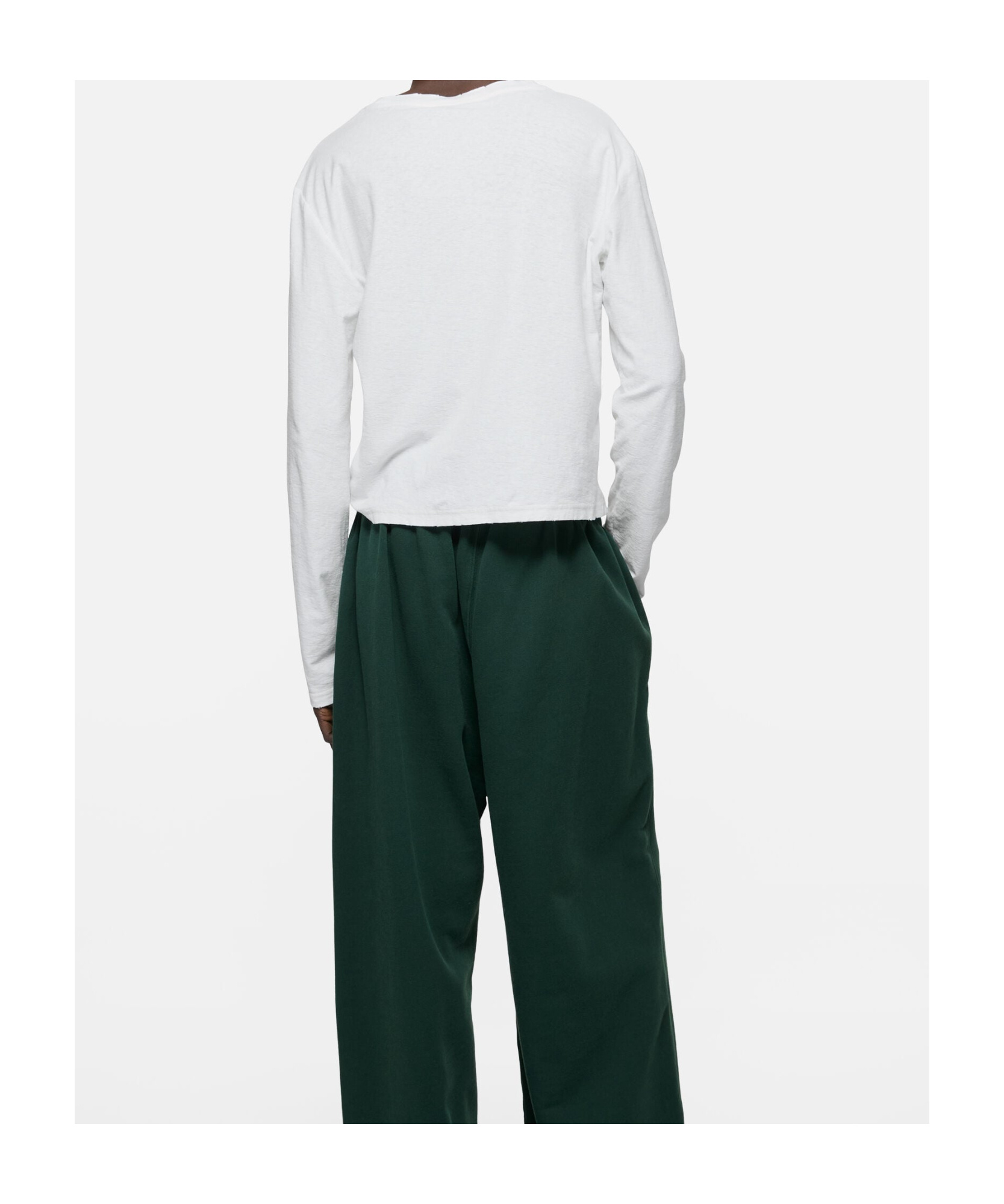 Acne Studios Distressed Logo T-shirt In White