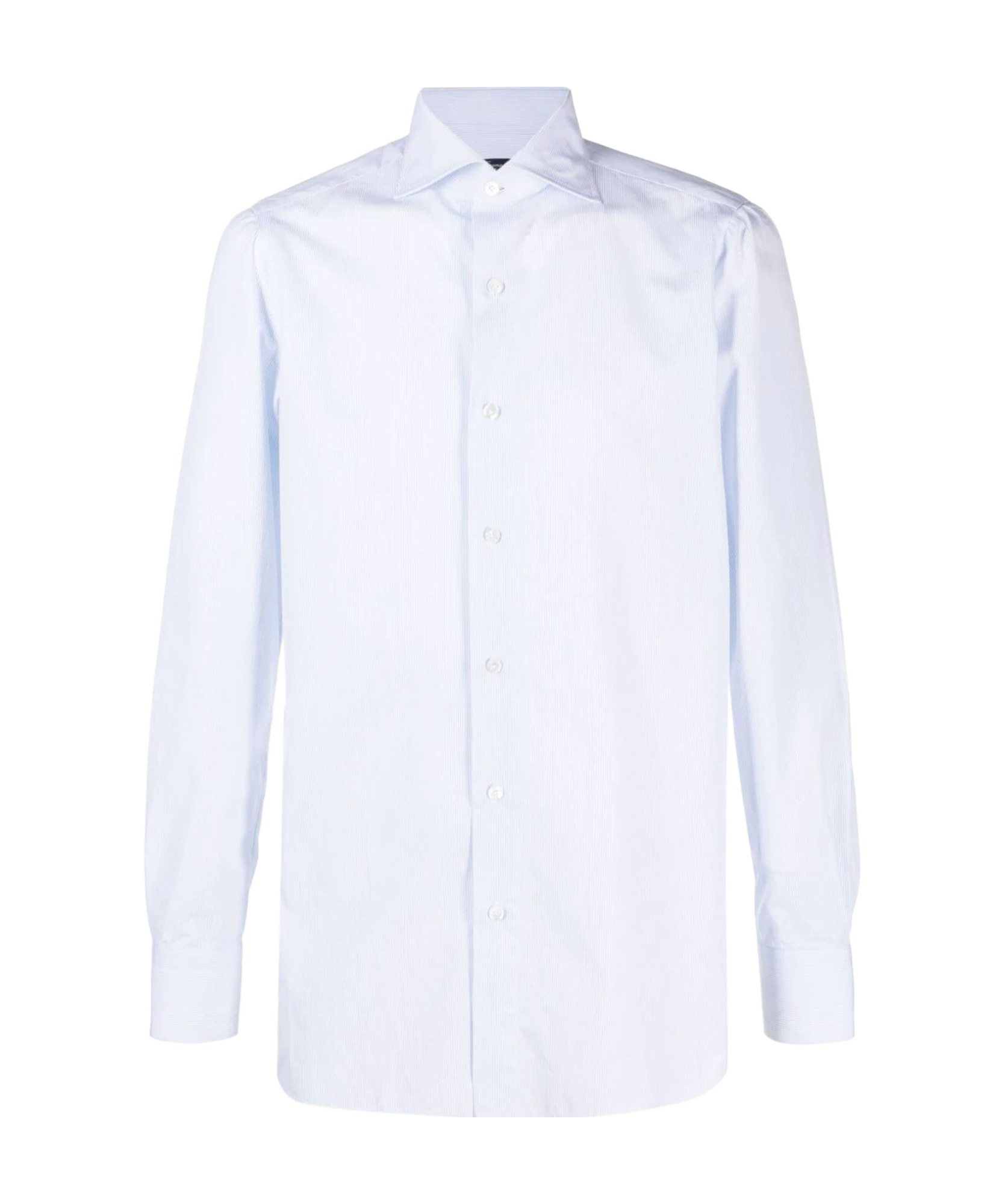FINAMORE 1925 NAPOLI SPREAD-COLLAR COTTON SHIRT 