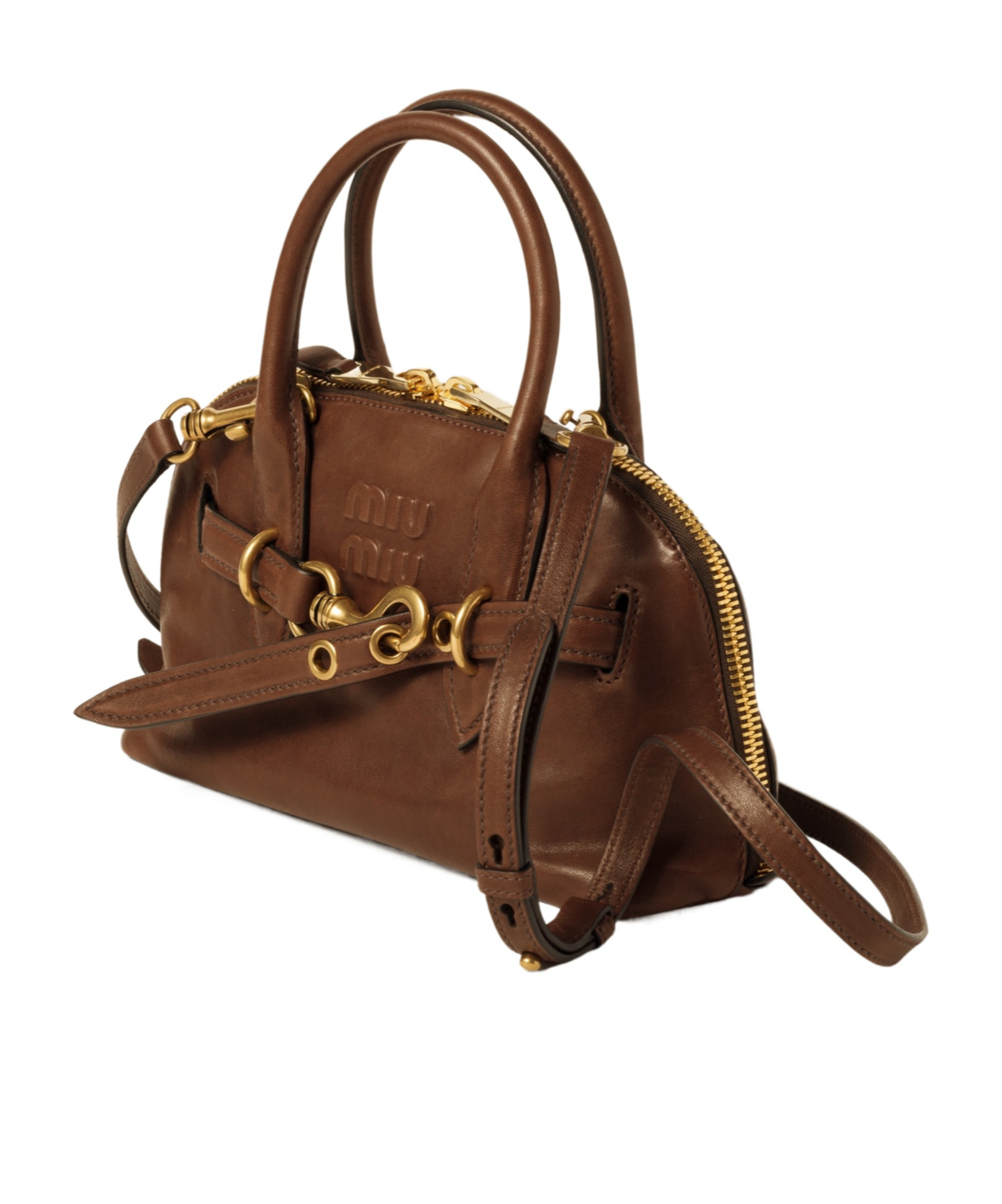 Miu Miu Aventure Nappa Leather Top-handle Bag