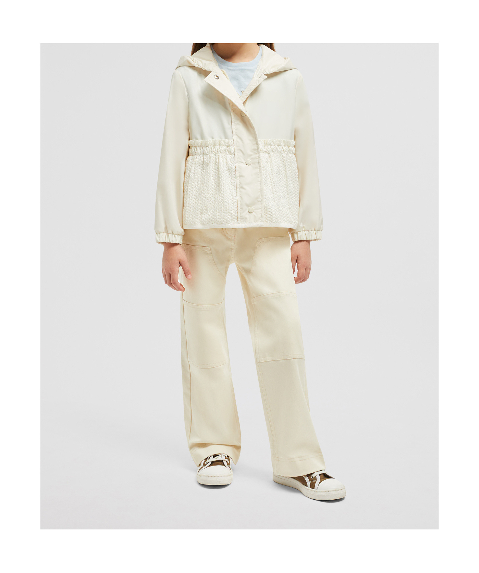 Moncler Odete Hooded Jacket In White