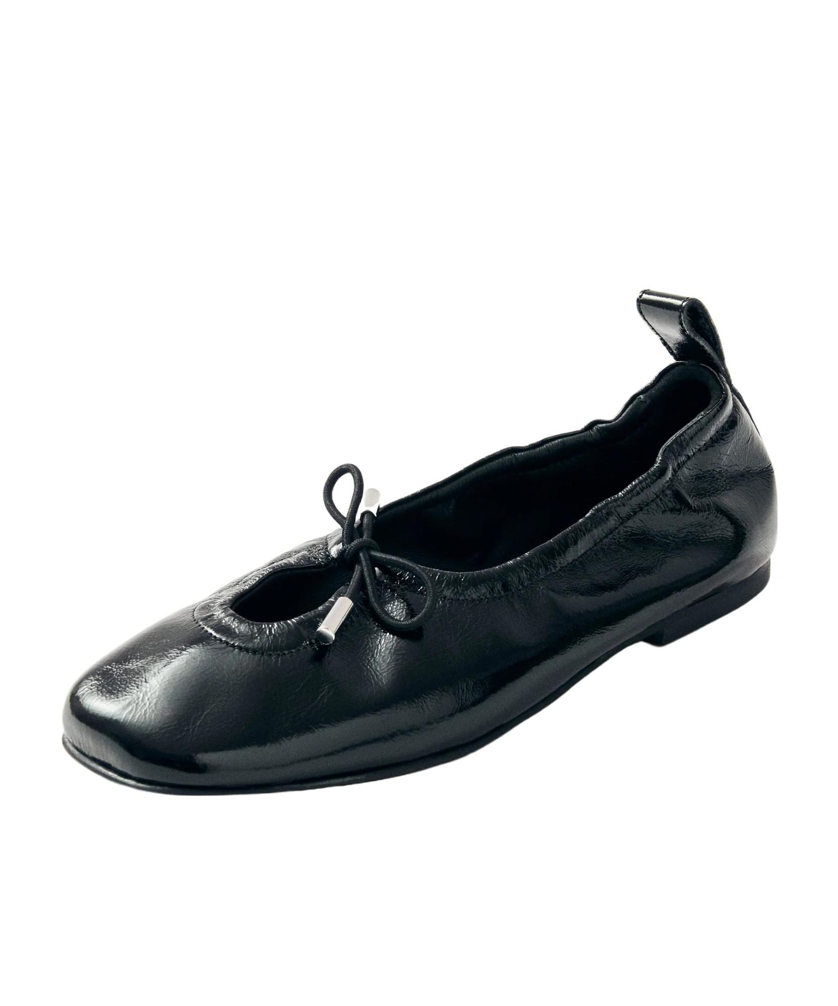 Alohas Rosalind Onix Leather Ballet Flats In Black