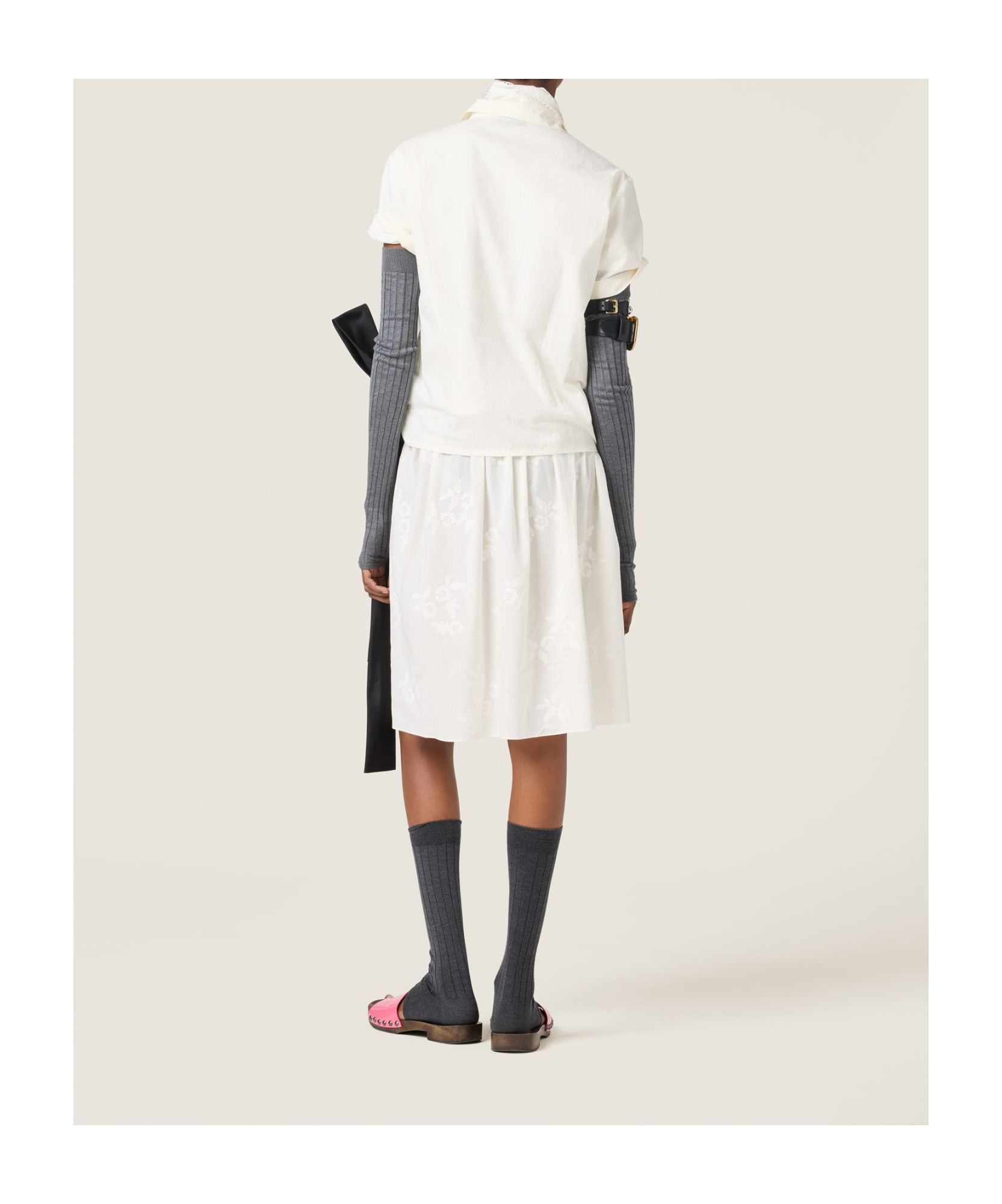 Miu Miu Embroidered Batiste Shirt