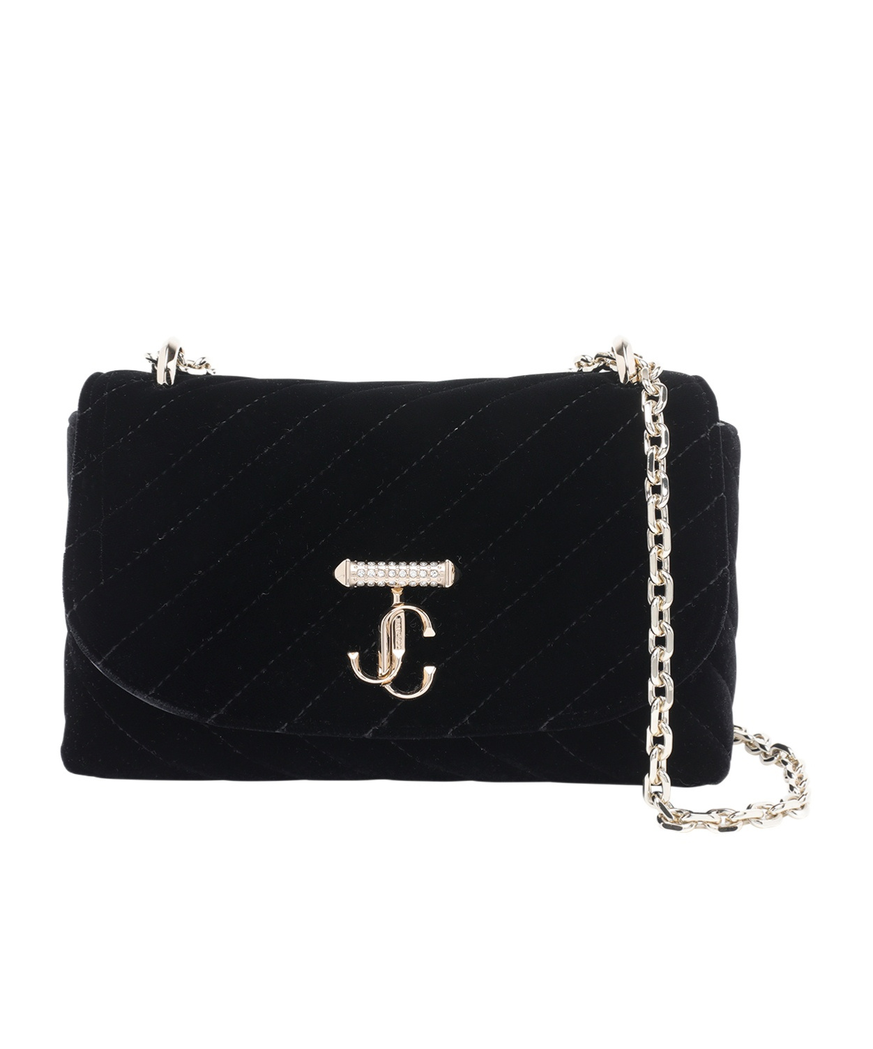 Jimmy Choo Curve Small Cross Body Bag In Black