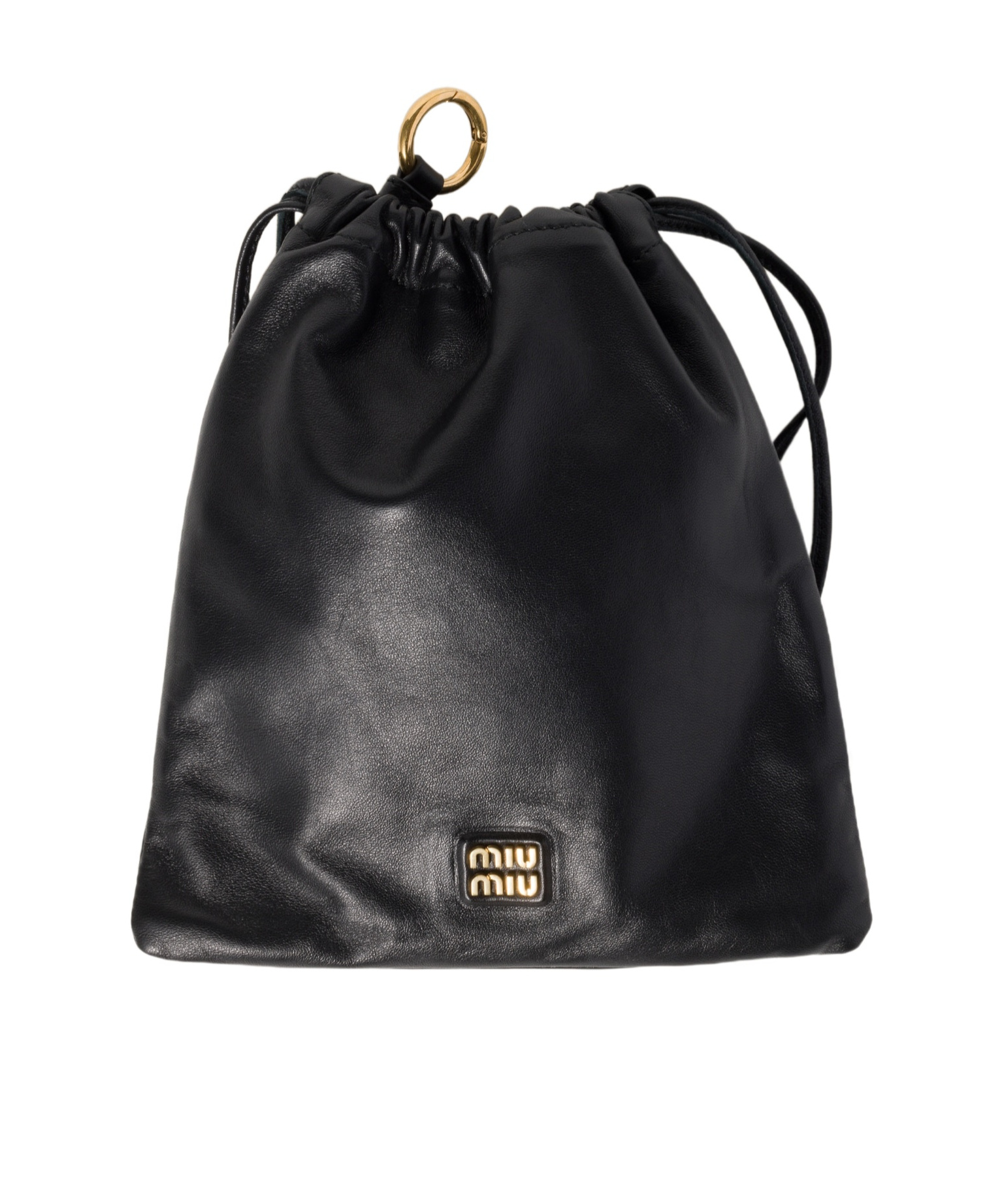 Miu Miu Nappa Leather Pouch In Black