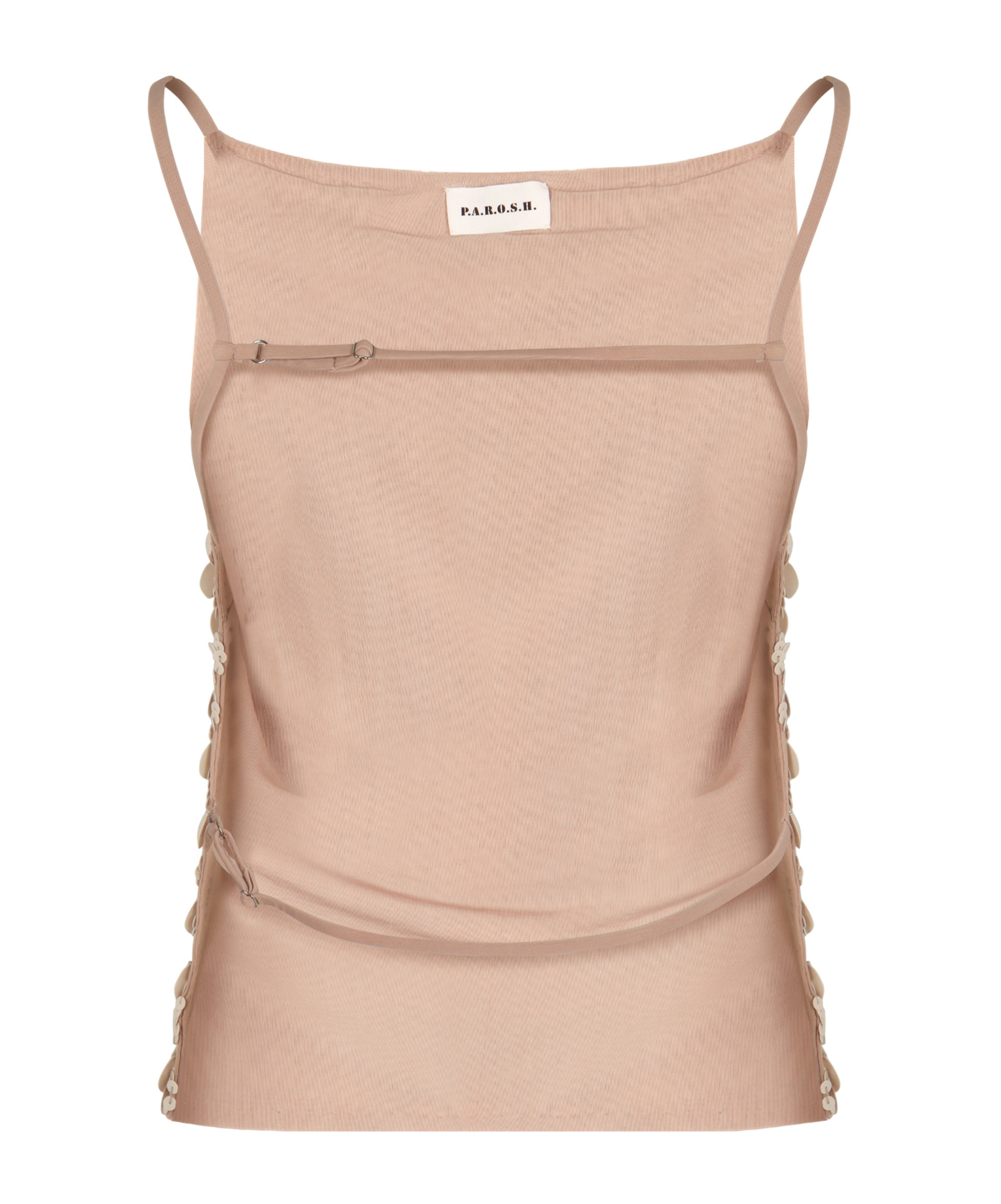 P.a.r.o.s.h Sequin Detailed Top In Neutral