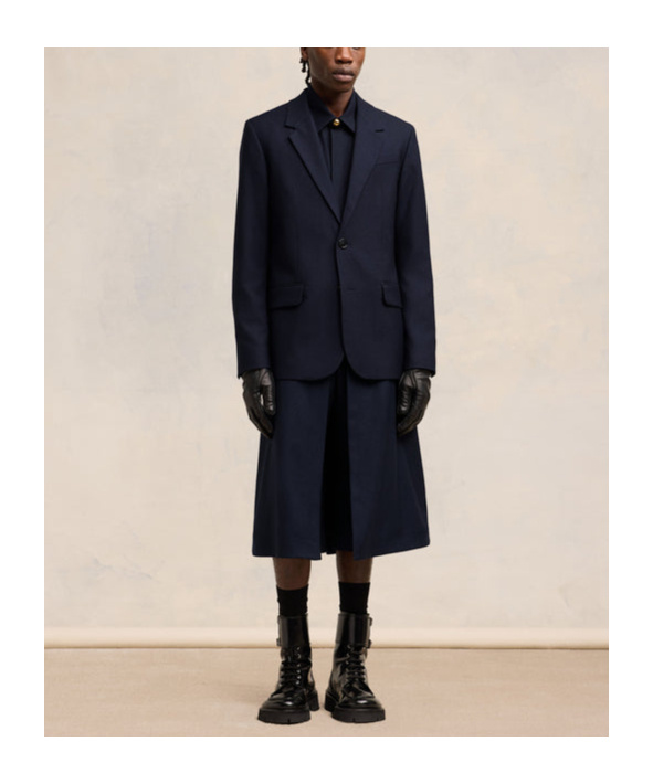 Ami Alexandre Mattiussi Ami Paris Two Buttons Jacket In Black