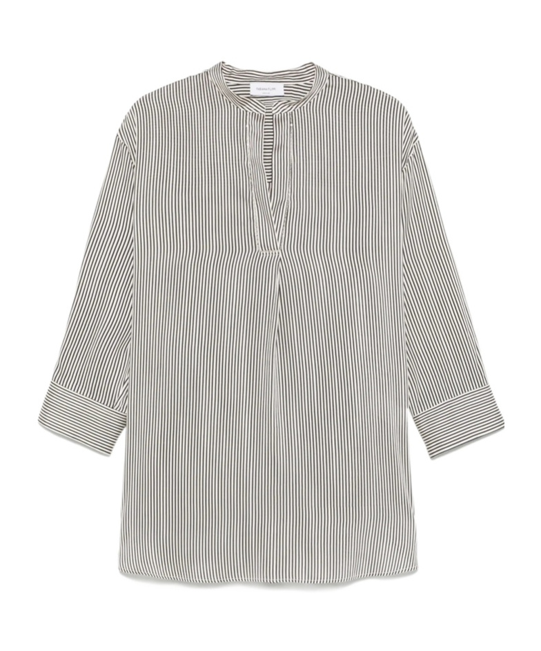 Shop Fabiana Filippi Striped Tunic In Black