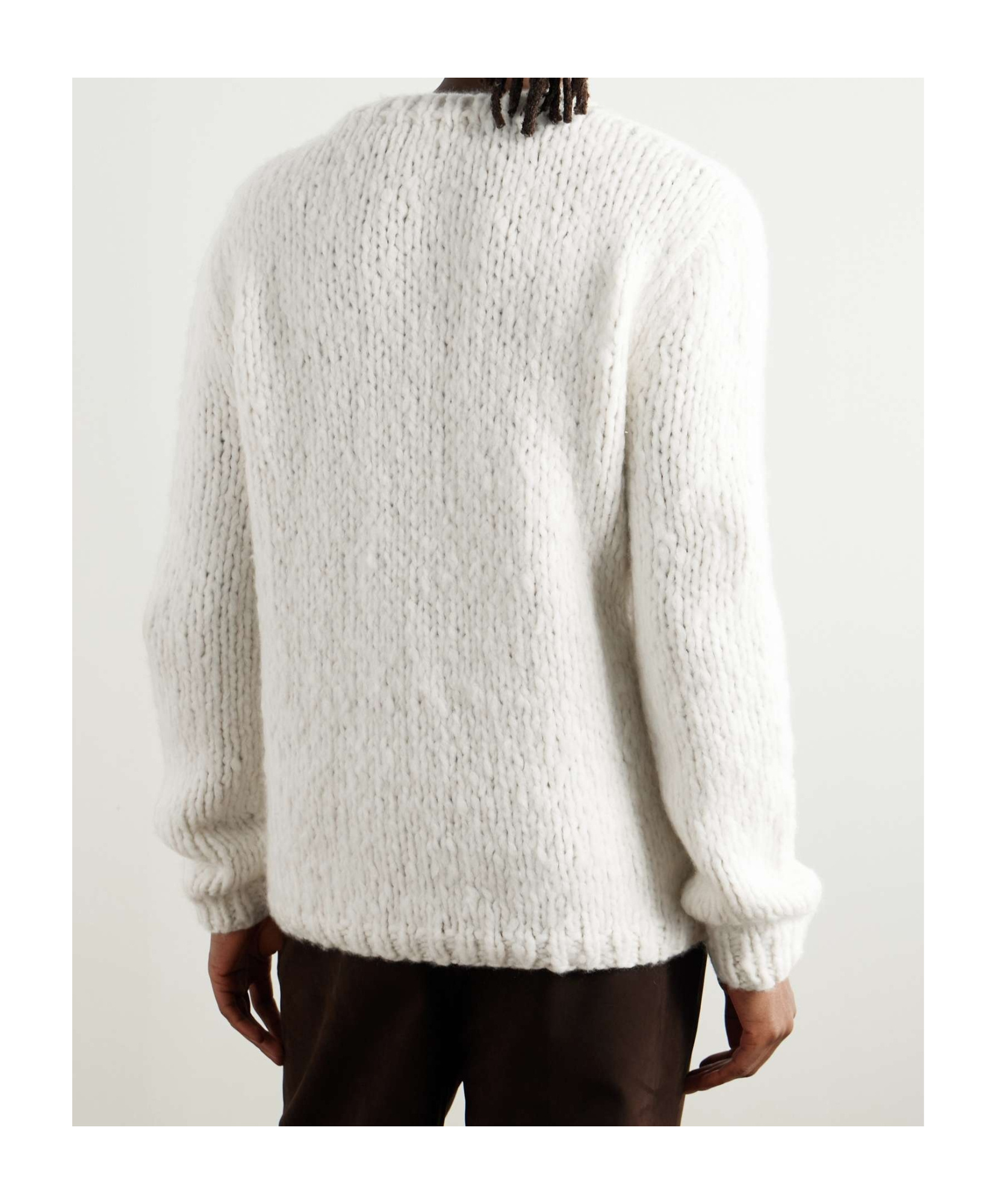Gabriela Hearst Long Sleeve Sweater In White