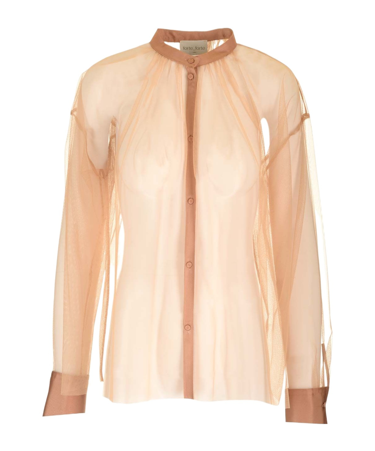 FORTE FORTE TULLE BOHEMIAN SHIRT