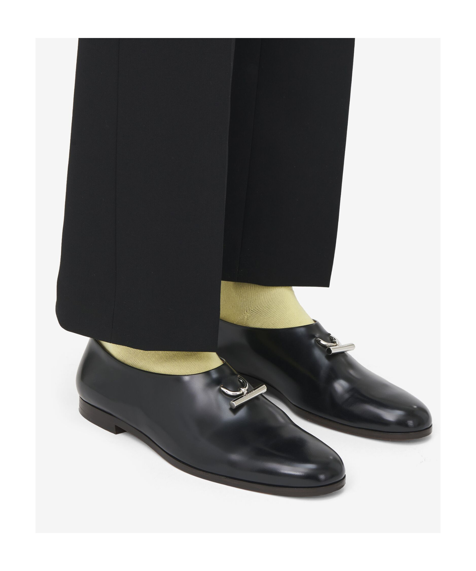 Alexander Mcqueen Men's T-bar Loafer In Black In Black