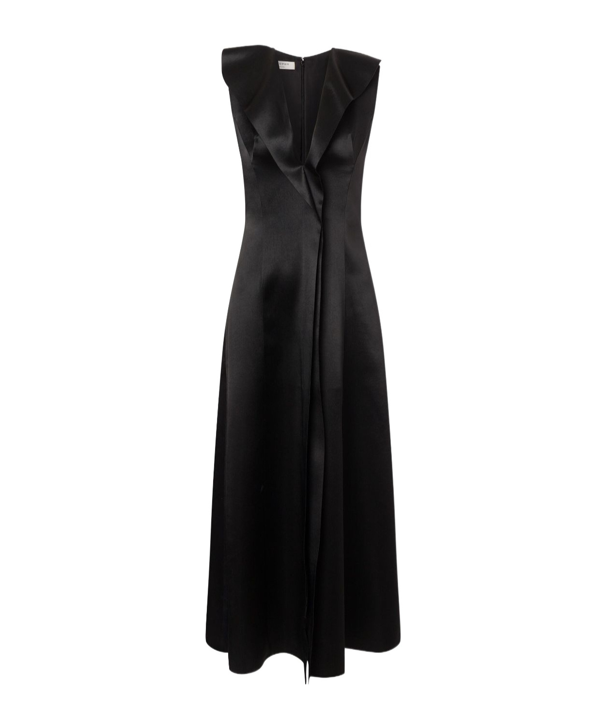 Philosophy Di Lorenzo Serafini Long Duchesse Dress In Black