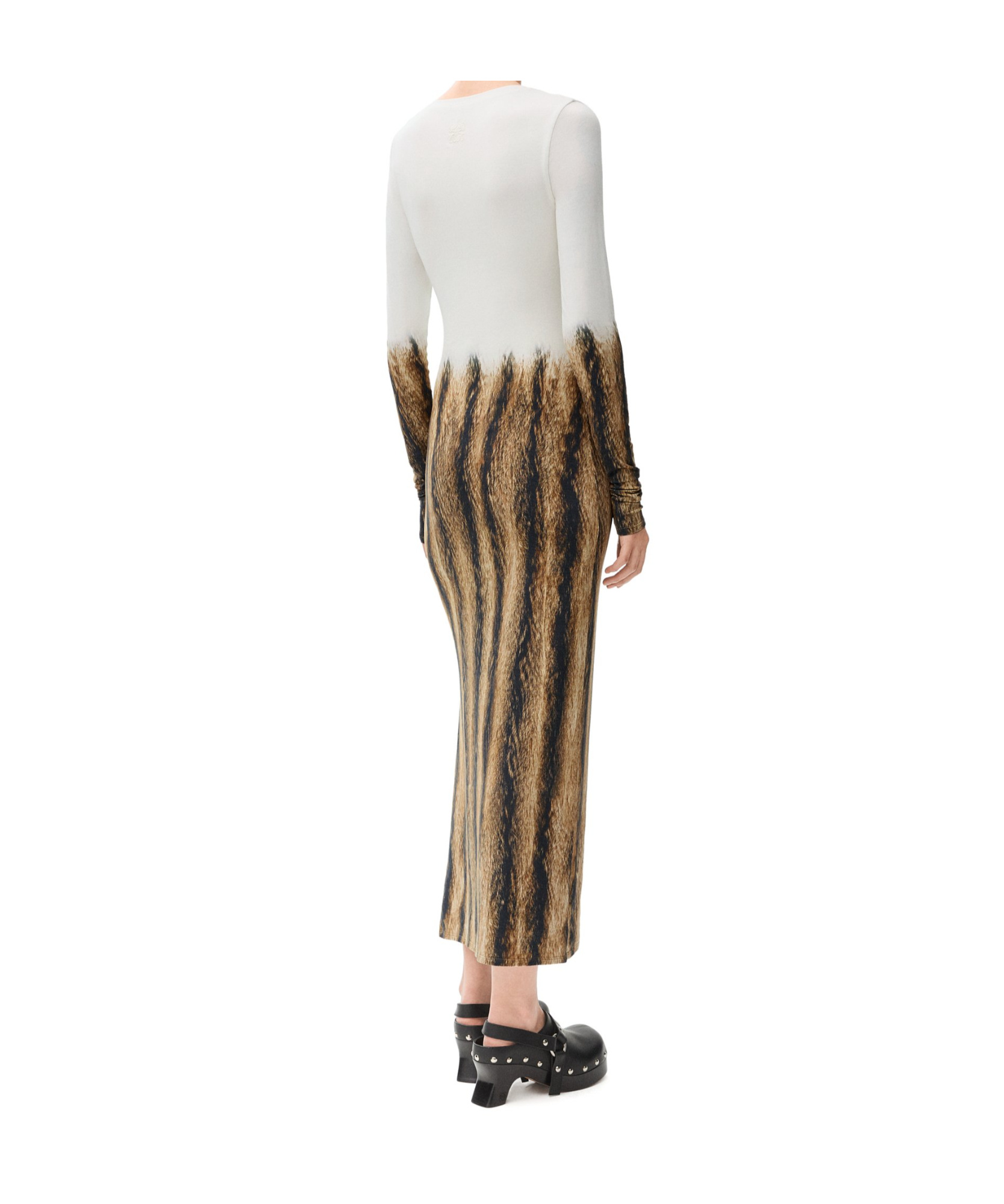Loewe Long-sleeved Dress In White