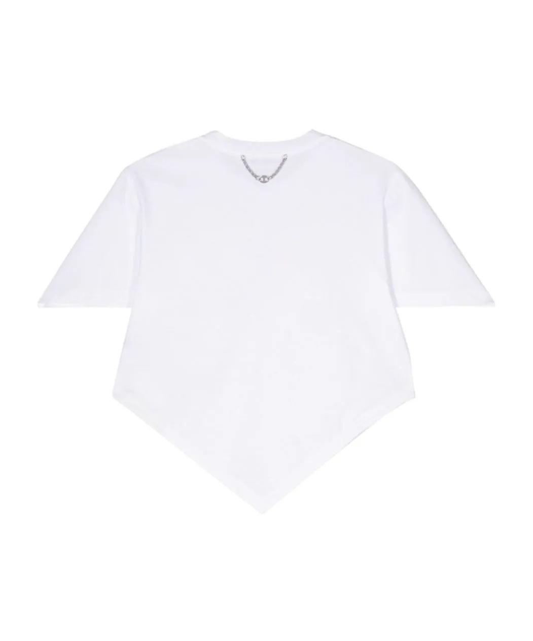 RABANNE V-SHAPED COTTON T-SHIRT