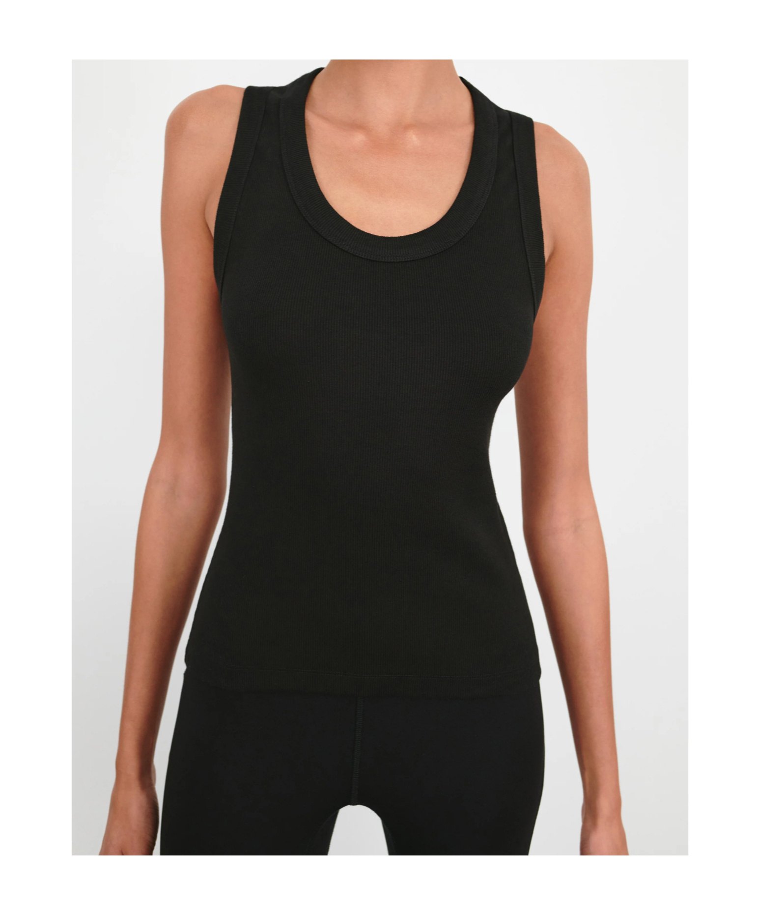 Wardrobe.nyc Scoop-neck Tank Top In Black