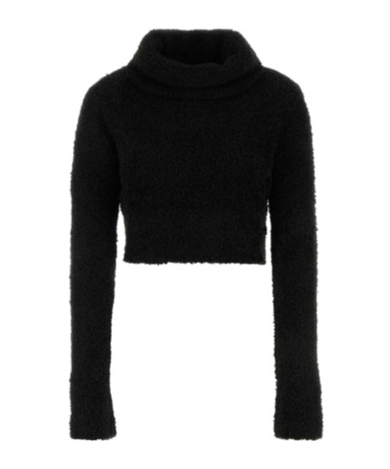Saint Laurent Turtleneck Long-sleeved Jumper In Black
