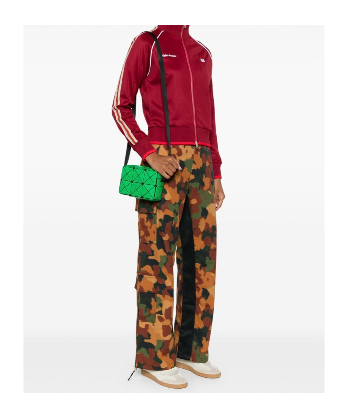 Bao Bao Issey Miyake Cuboid Crossbody Bag In Green