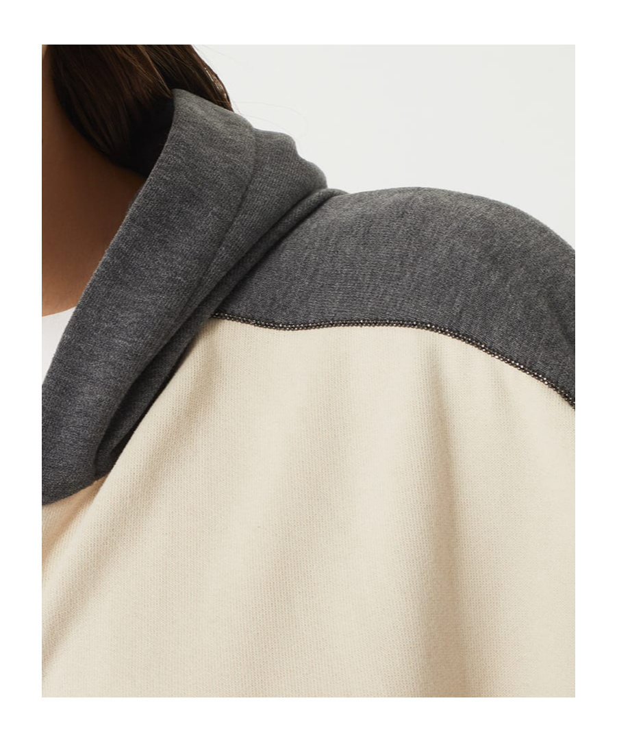 BRUNELLO CUCINELLI PANELLED HOODIE