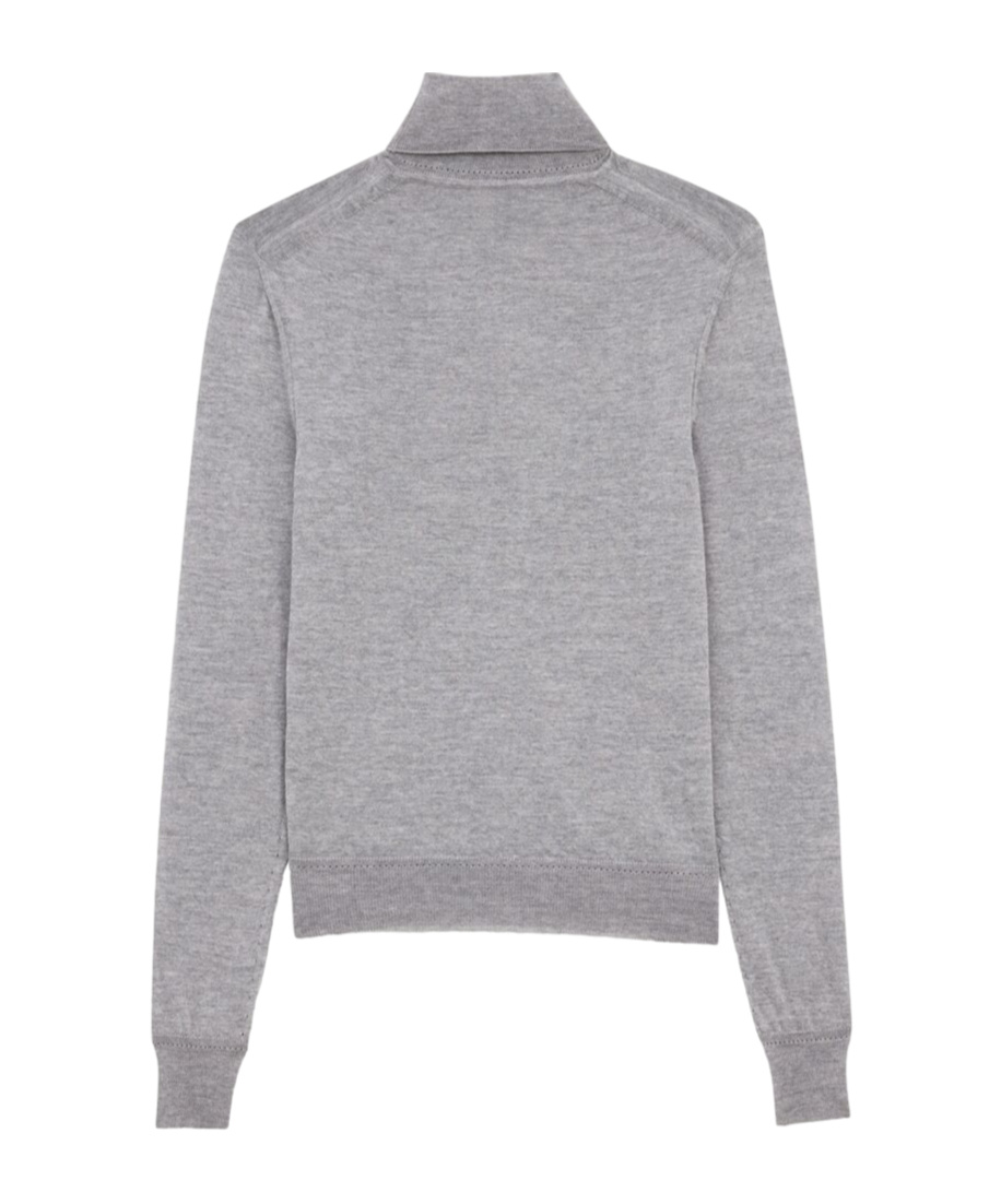 Saint Laurent Wool Sweater In Gray