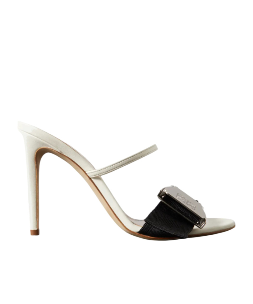 Loewe Open-toe High-heeled Sandals In White