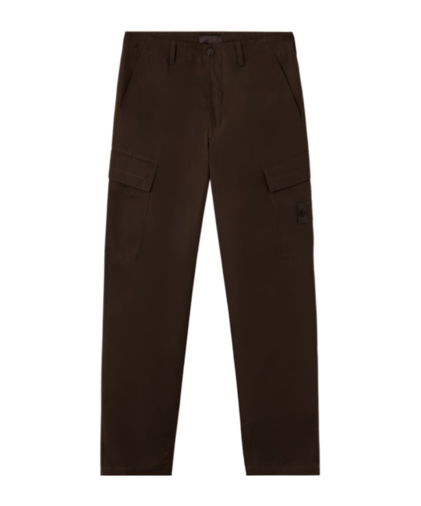 Stone Island Regular-fit Cargo Trousers With Natural Weather Protection In Brown