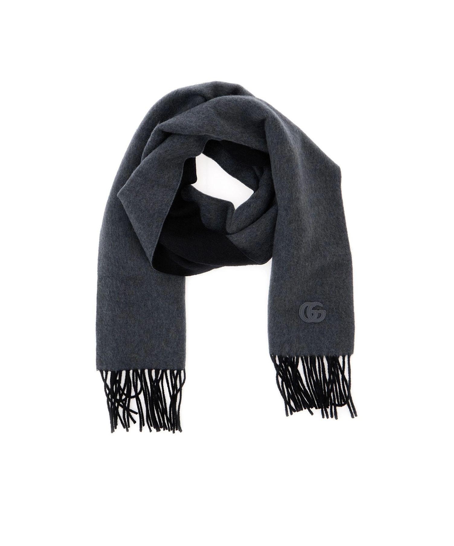 Gucci Men Lana Con Frange In Black