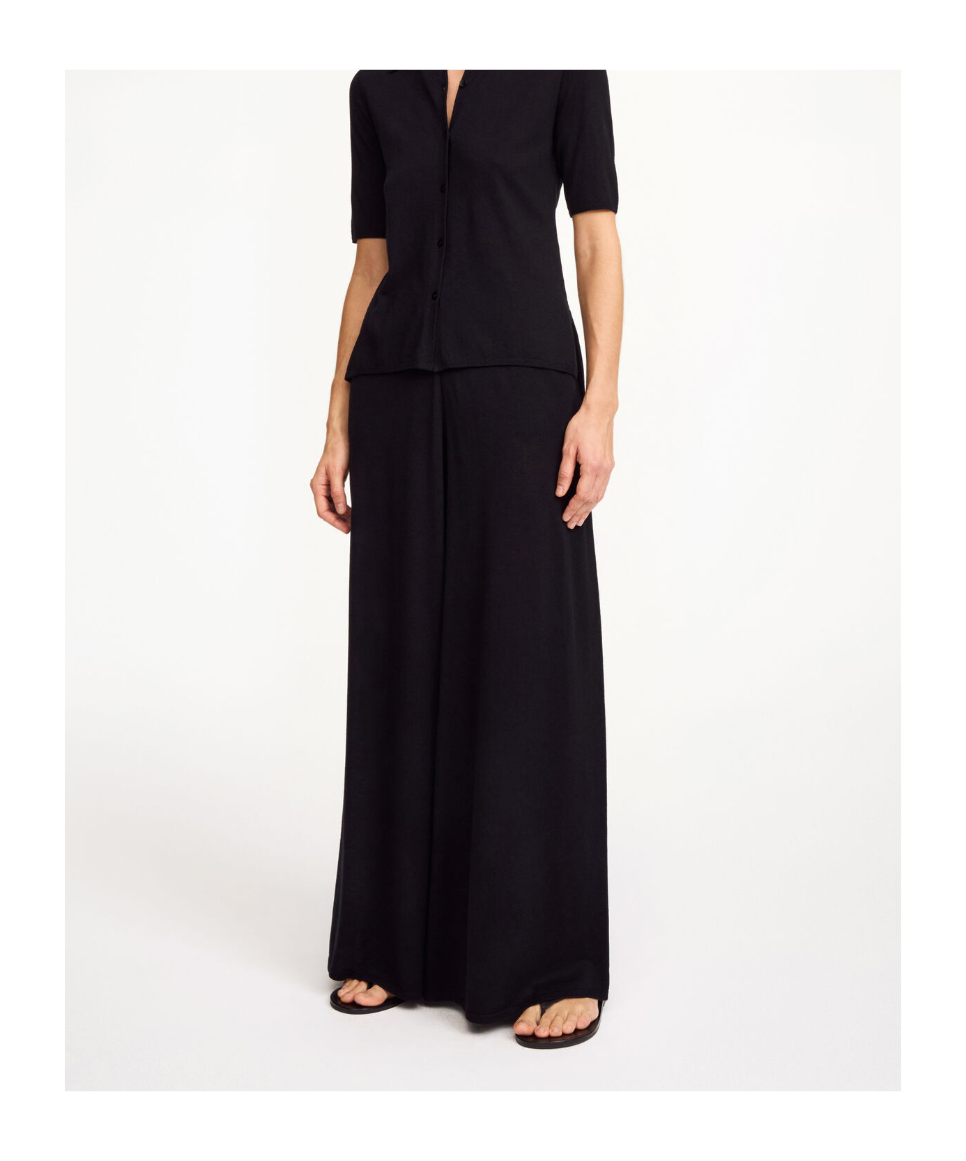 Shop By Malene Birger Piscata Wide-leg Trousers