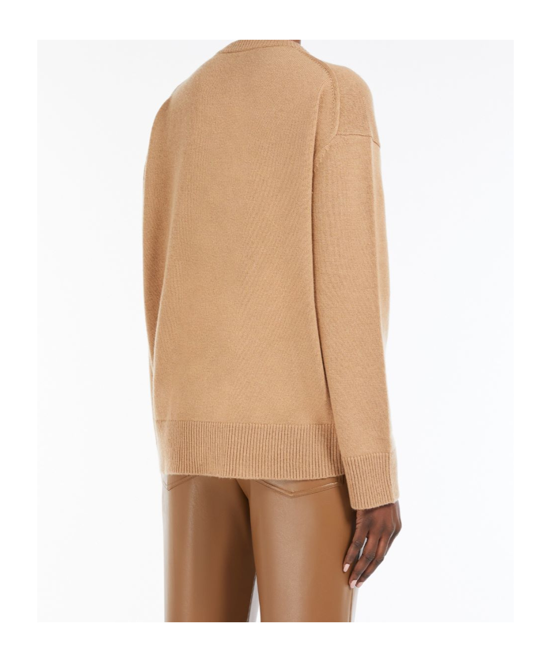 MAX MARA WOOL AND CASHMERE CREW-NECK SWEATER 
