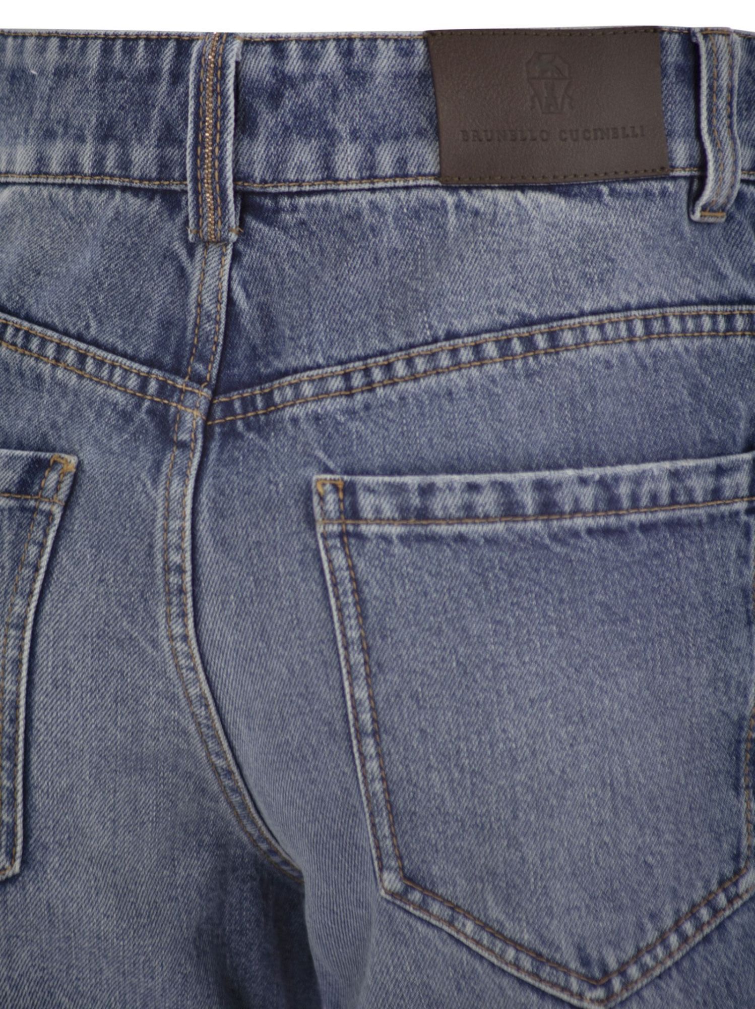 Brunello Cucinelli Belt-loop Jeans In Blue