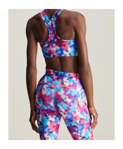 Shop Adidas By Stella Mccartney Truepuprose Printed Bra In White