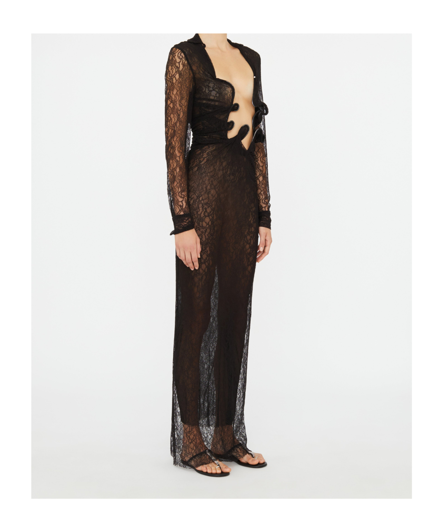 Christopher Esber See Through Dress In Black