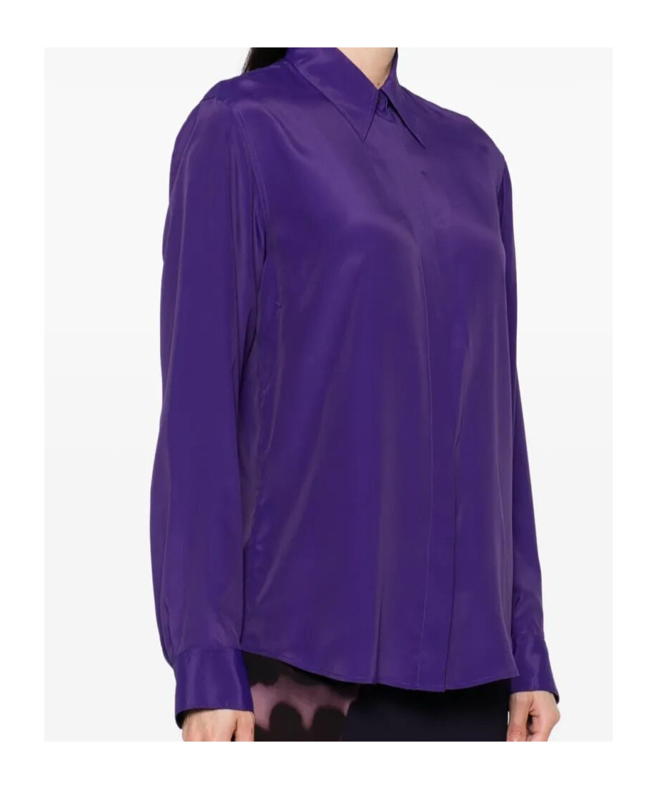 Shop Dries Van Noten Long Sleeve Shirt In Purple